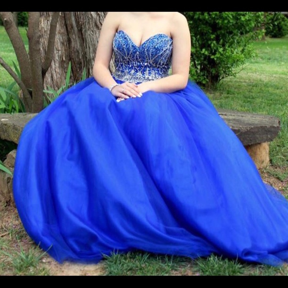 Beaded formal, Quinceanera, prom gown.